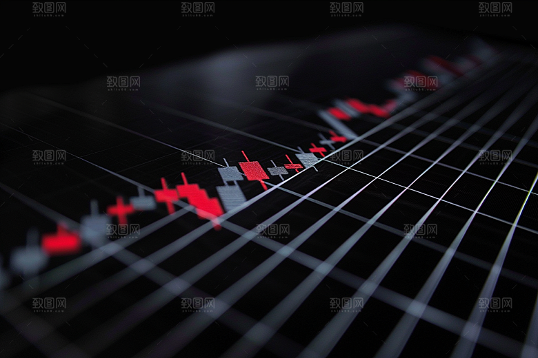 股市走向图表交易所素材