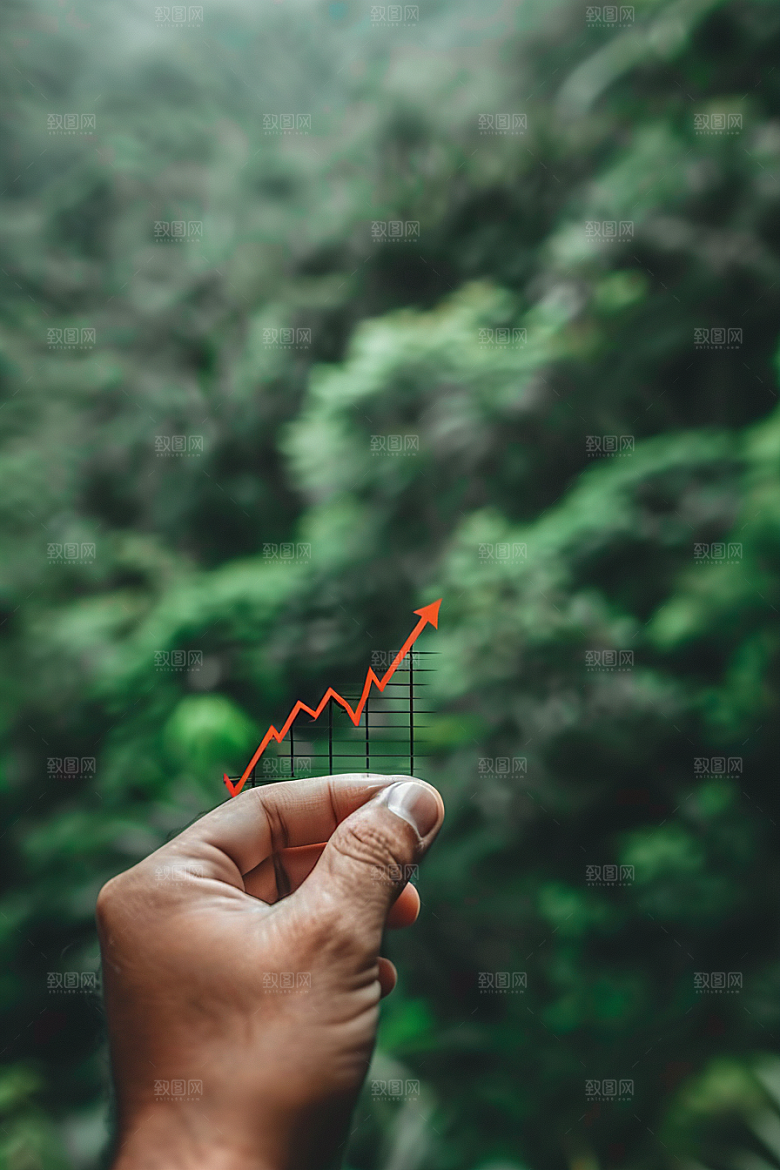 股市走向数据金融素材