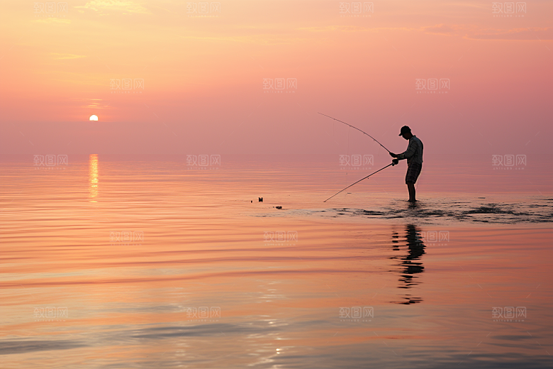 海边赶海礁石高清摄影图