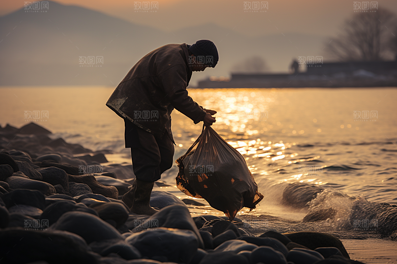 海边赶海礁石高清摄影图