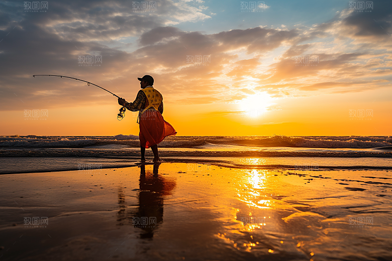 海边赶海海货礁石摄影图