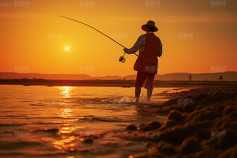 海边赶海海滩落潮摄影图
