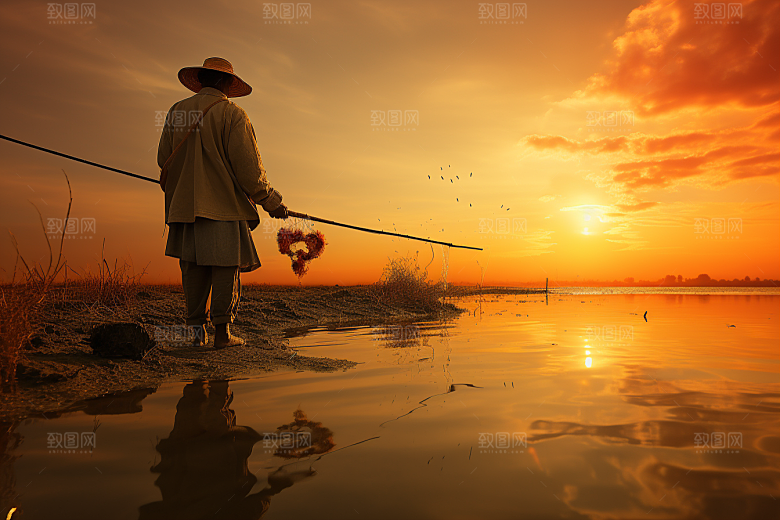 海边赶海滩涂高清摄影图