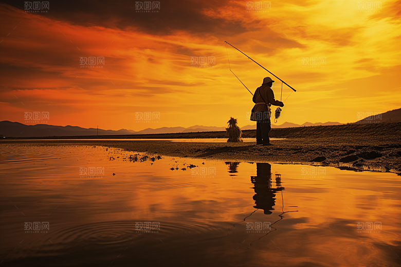 海边赶海海滩高清摄影图
