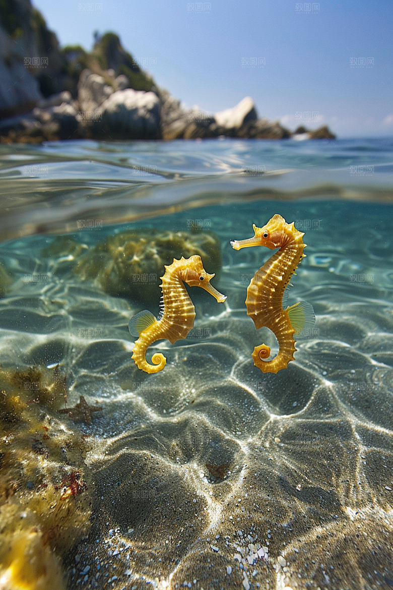 海马生态海底素材