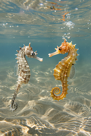 海马海底保护动物素材