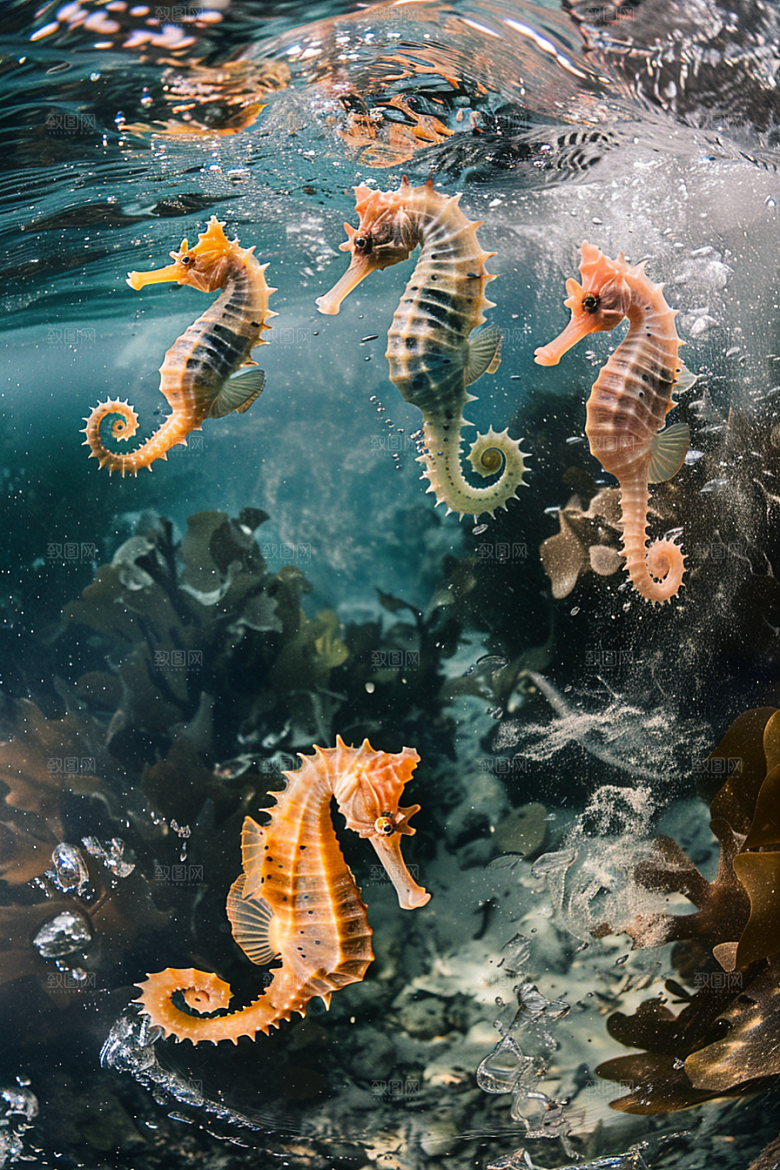 海马海底海洋生物素材