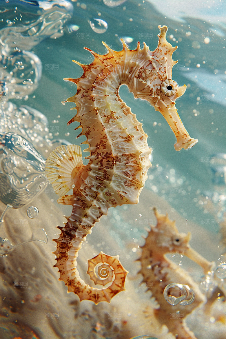 海马保护环境海底素材