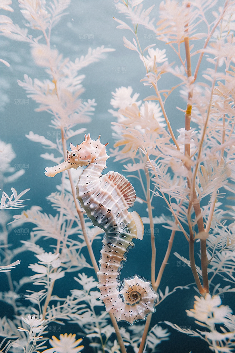 海马海洋生物珊瑚礁素材