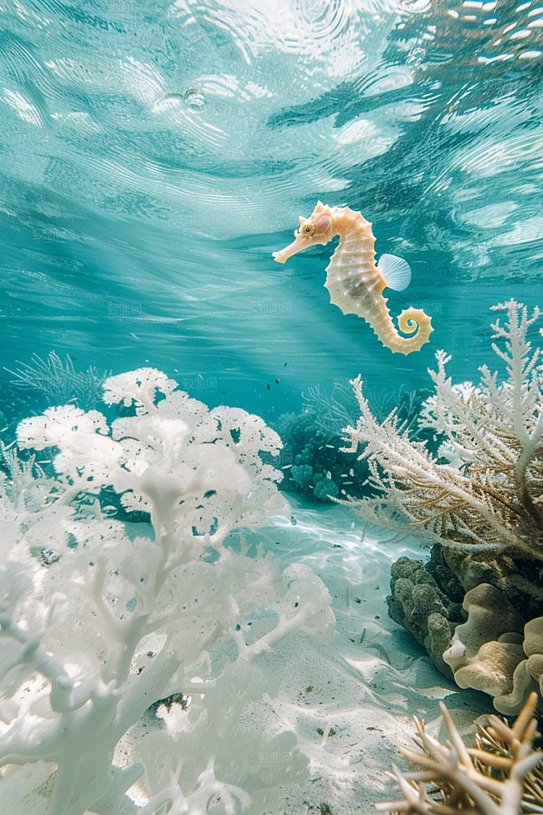 海马海底保护动物素材