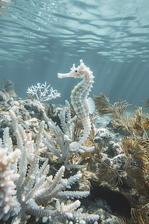 海马高清珊瑚礁素材