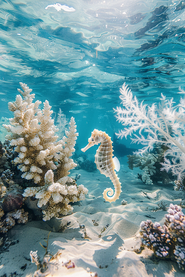 海马生态大海素材