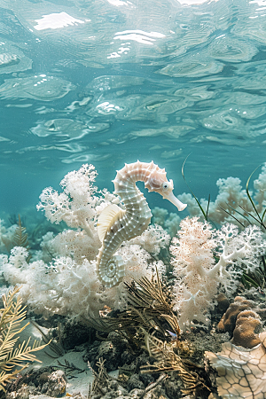 海马大海保护动物素材