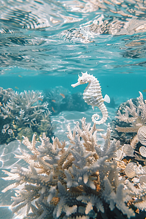 海马生态大海素材