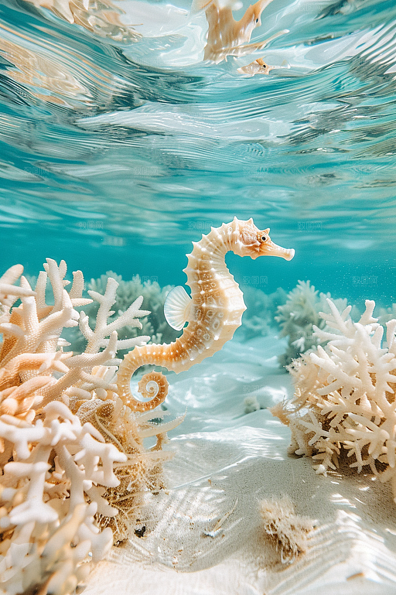 海马保护环境海洋生物素材