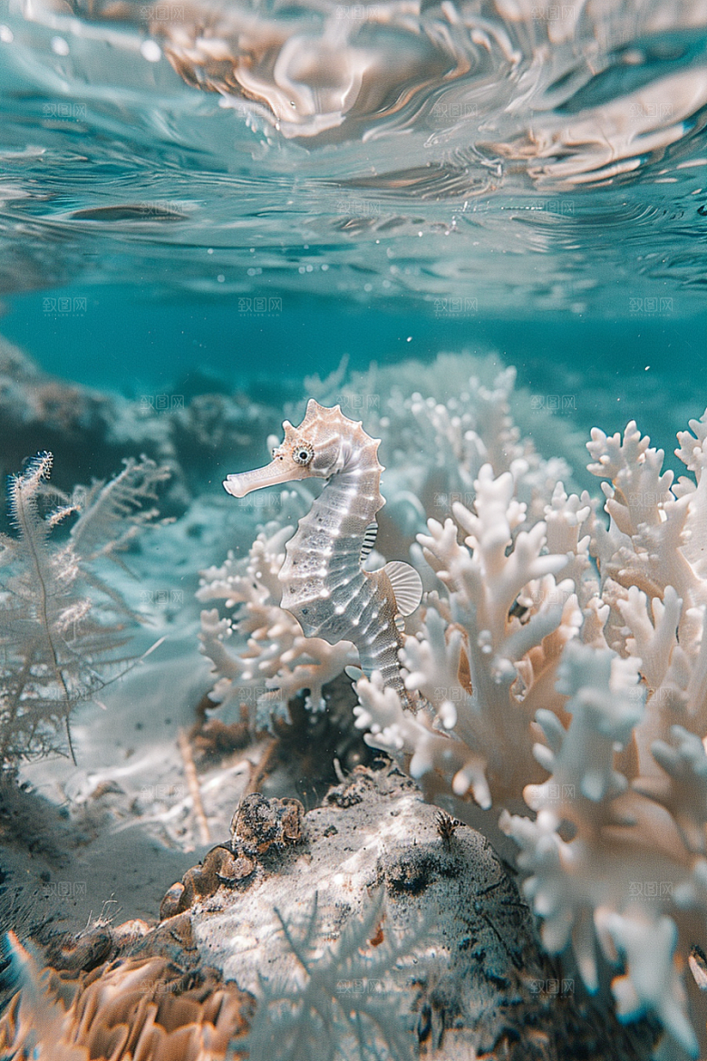 海马生态大海素材