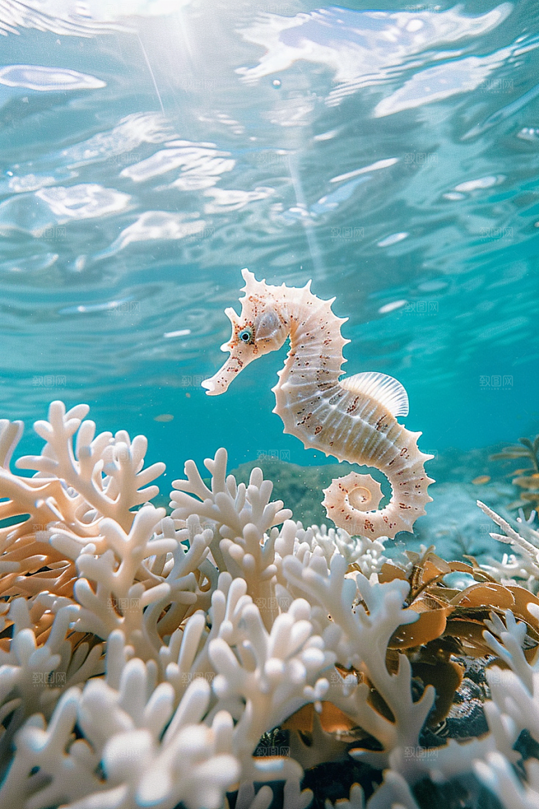海马生态大海素材