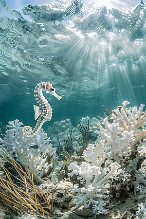 海马保护环境海洋生物素材