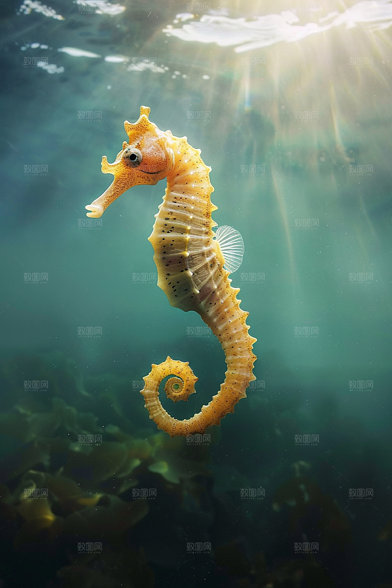 海马海底保护动物素材