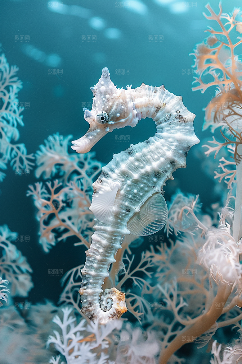 海马大海保护动物素材