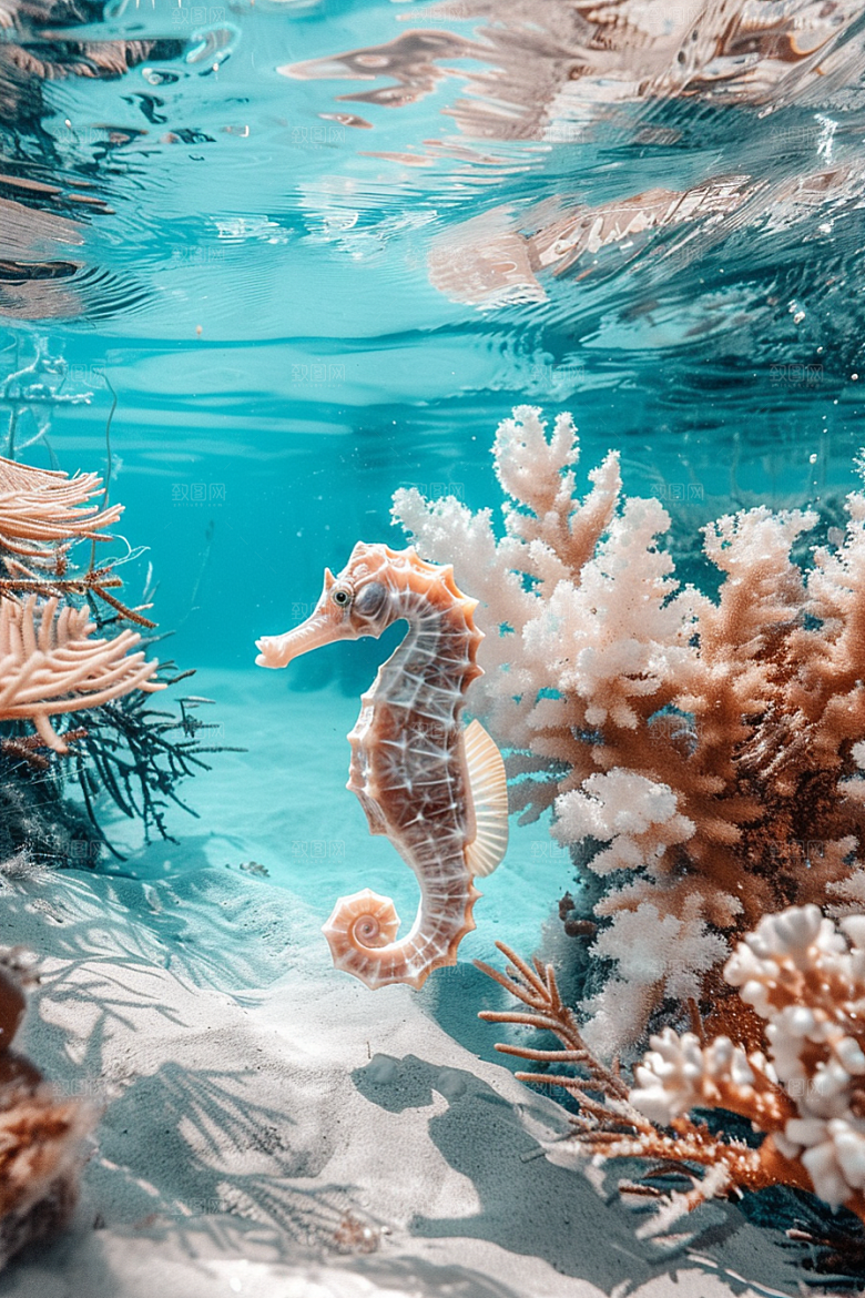 海马生态海底素材