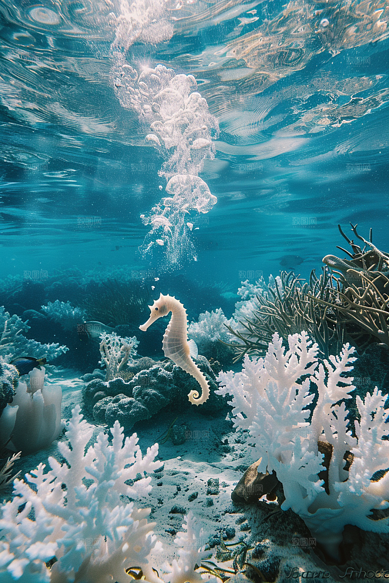海马保护环境自然素材