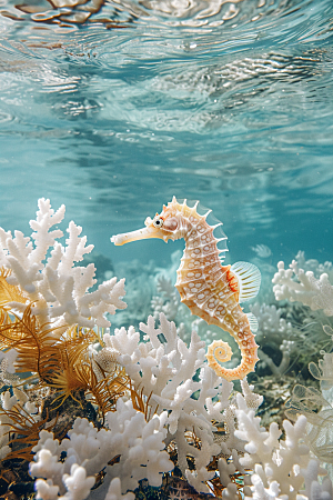 海马海底保护环境素材