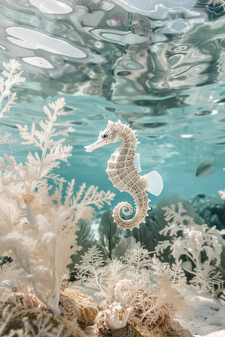 海马珊瑚礁生态素材
