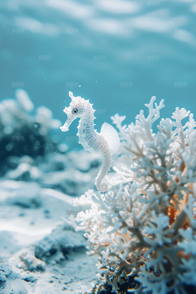 海马珊瑚礁大海素材