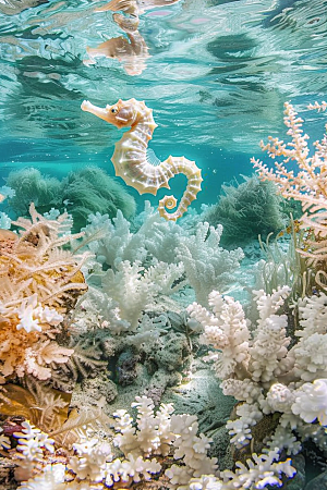 海马海底保护环境素材