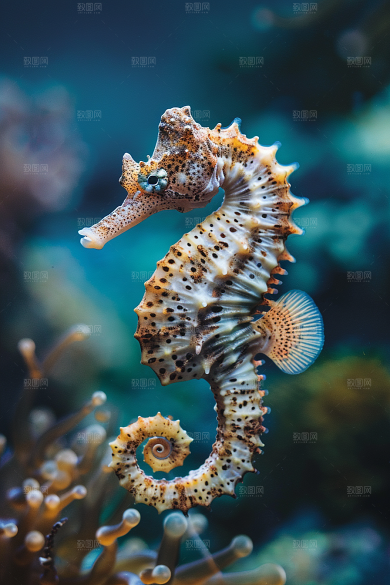 海马大海珊瑚礁素材