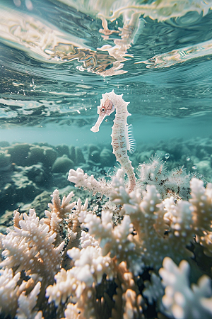 海马自然珊瑚礁素材