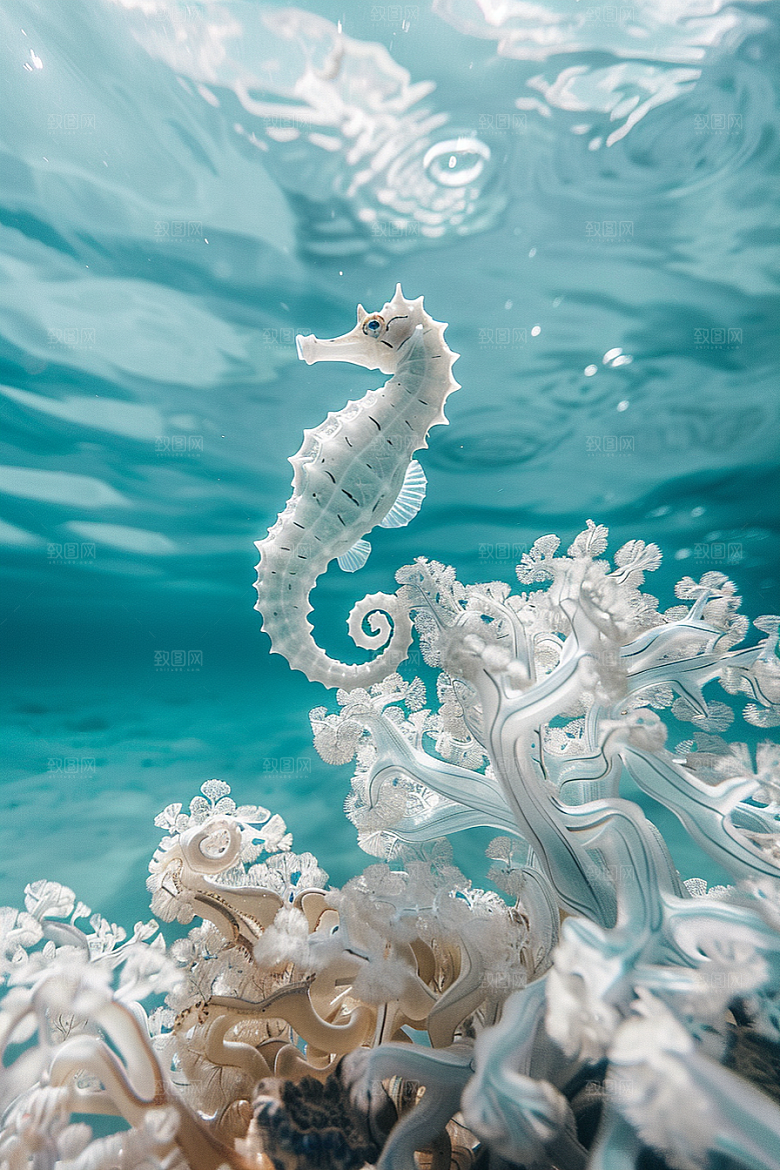 海马珊瑚礁保护环境素材