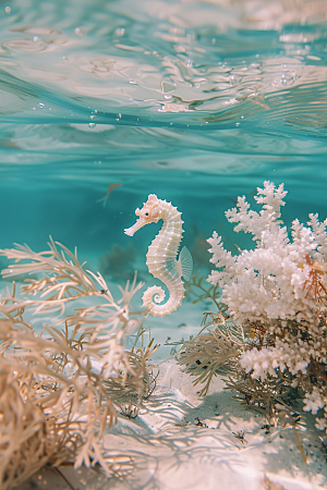 海马海底保护环境素材