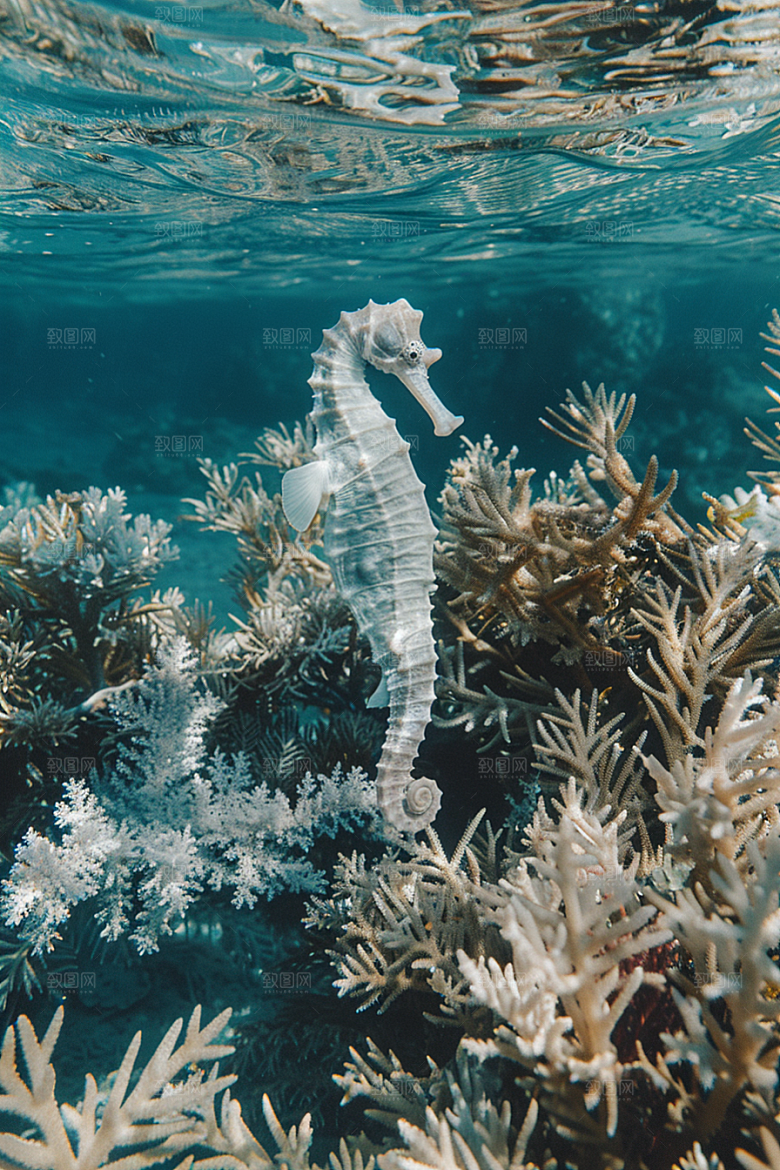 海马海底保护环境素材