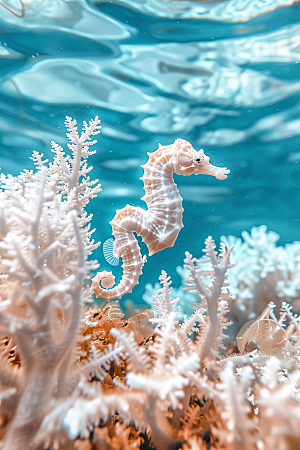 海马生态珊瑚礁素材