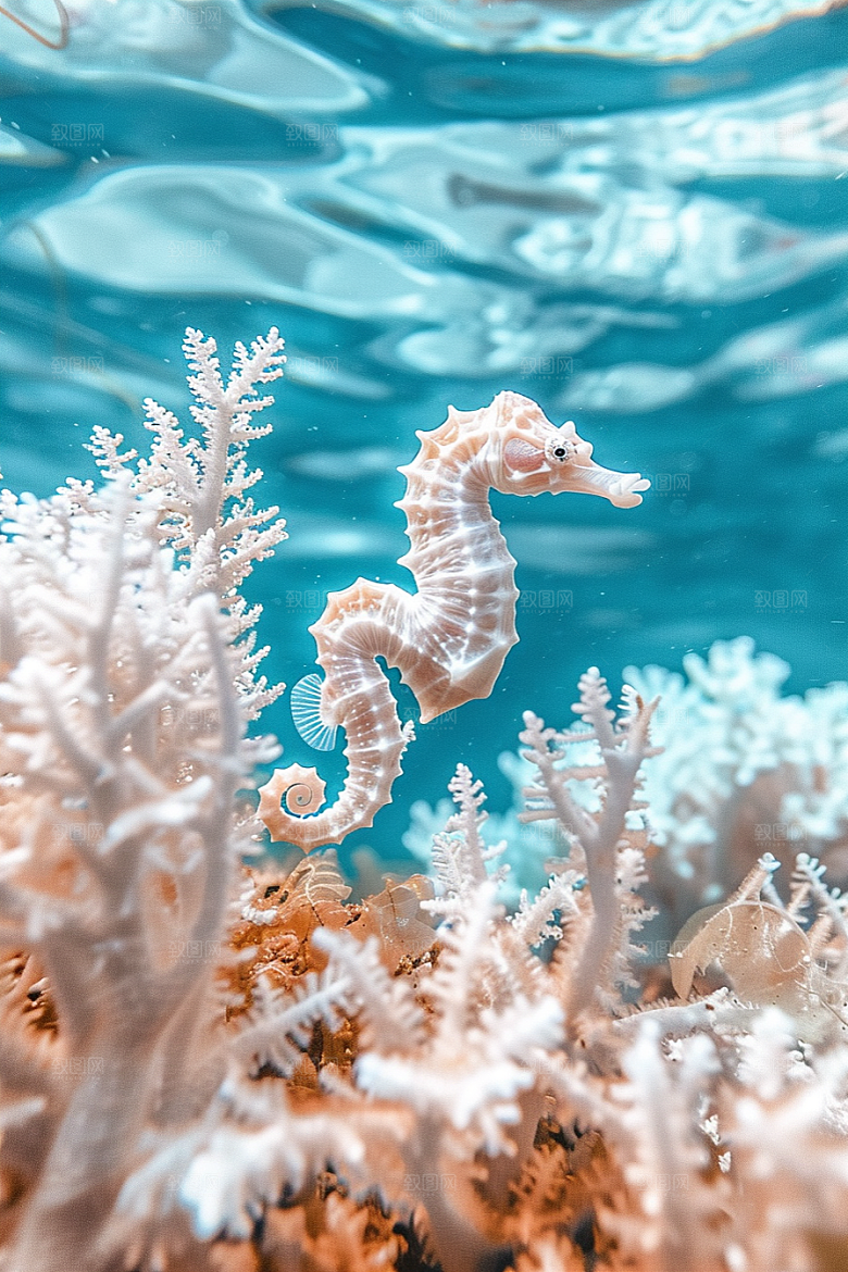 海马生态珊瑚礁素材