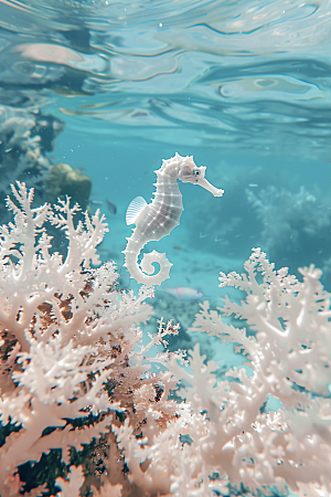 海马海底保护环境素材