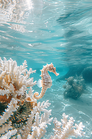 海马海底自然素材