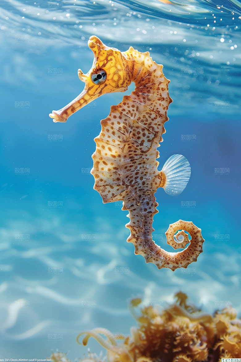 海马海洋生物大海素材