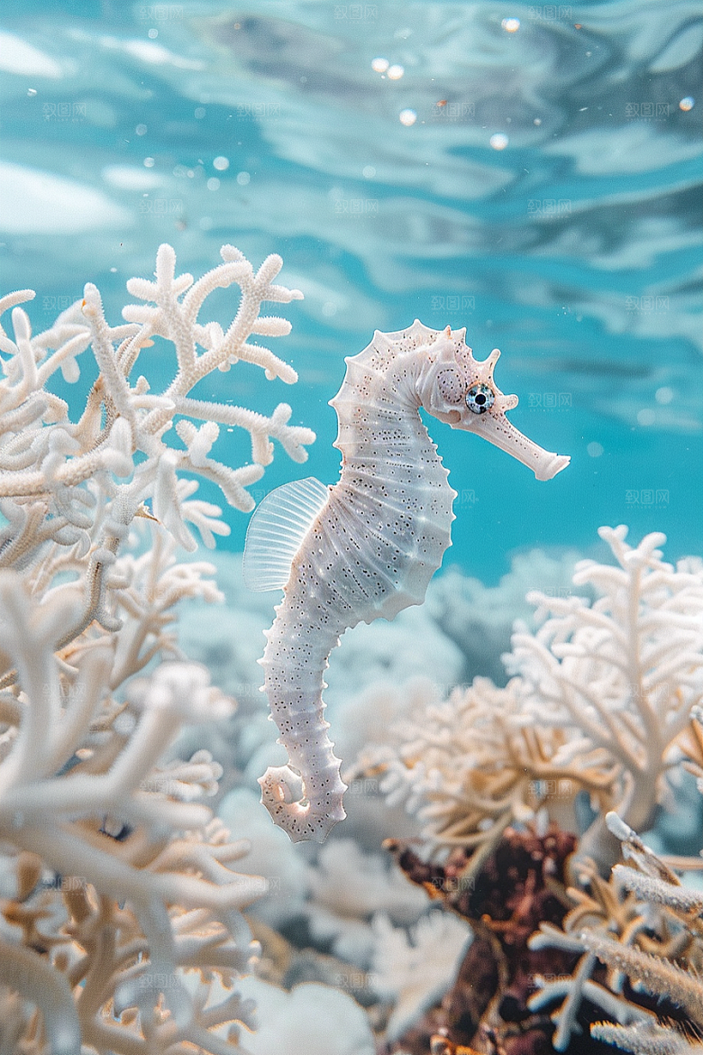 海马保护动物海底素材