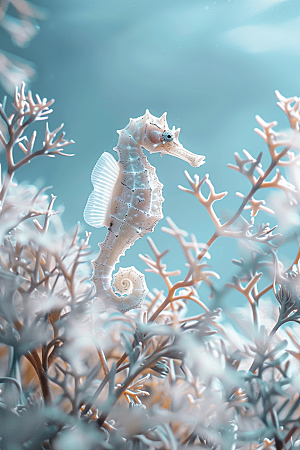 海马保护动物海洋生物素材
