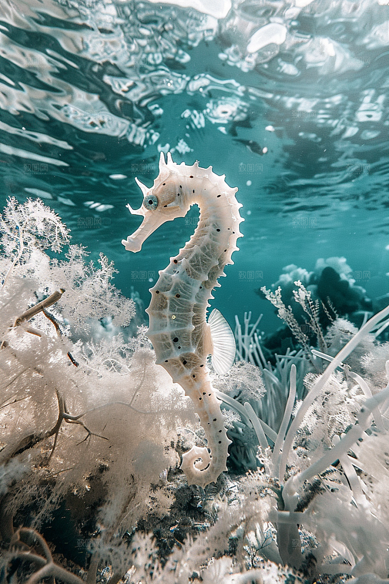 海马海洋生物海底素材