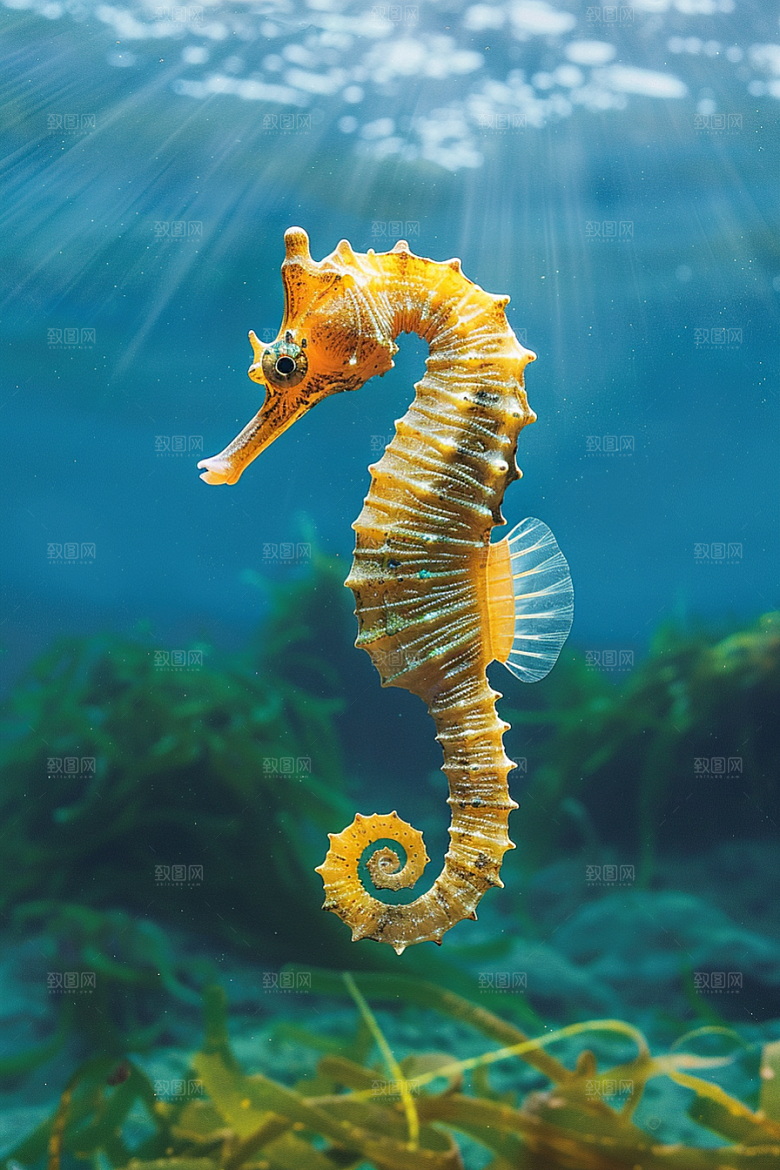 海马海底大海素材