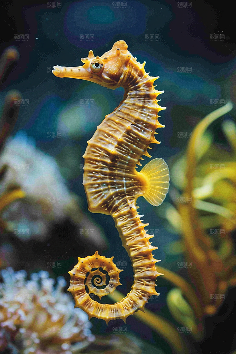 海马珊瑚礁保护环境素材