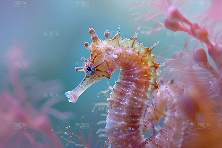 海马海洋生物海底素材