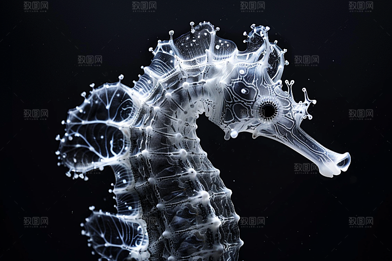 海马珊瑚礁自然素材