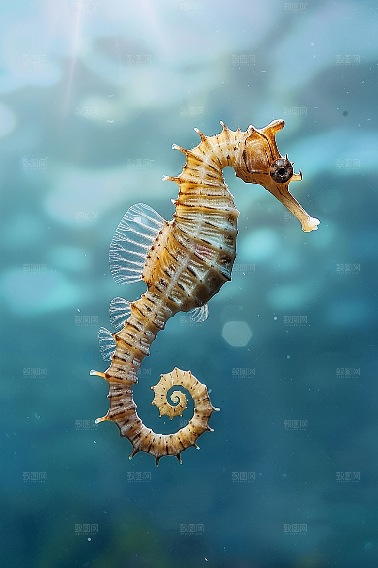 海马大海珊瑚礁素材