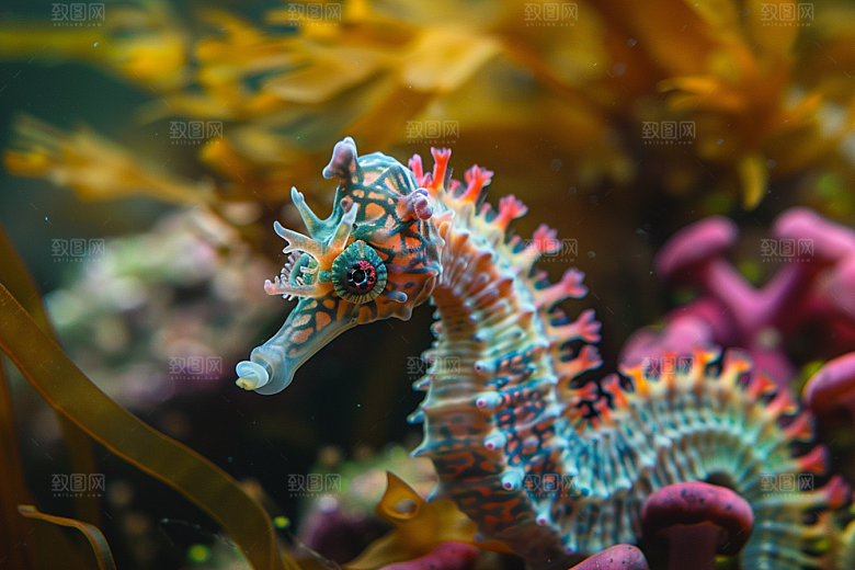 海马海洋生物大海素材