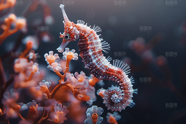 海马海洋生物海底素材